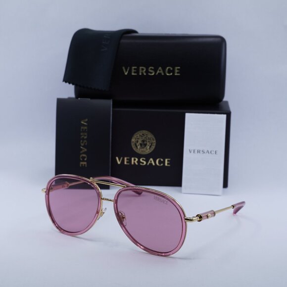 Final Price! Versace VE2260 100284 Pink Sunglasses